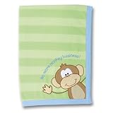 Stephen Joseph Fleece Blanket and Pillow Sets Monkey