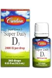 Carlson Labs Super Daily D3 2000IU Supplement, 10.3 ml 0.35 Fluid Ounce