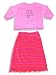 Mis Tee V-Us - Toddler Girls Long Sleeved Skirt Set, Pink, Orange