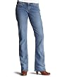 Wrangler Women's 20x Jackson Lower Rise Slim Fit Boot Cut Abraded Slub Stretch Jean, Stonewash