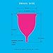 SJ Menstrual Cup - High Capacity - A Life Saver for Heavy Flow Users - Top Quality - Soft, Flexible - Made in USA - Small Blue