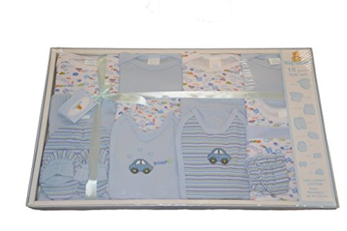 Big Oshi Baby 15 Piece Layette Gift Set - Blue