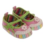 Chaussures � motifs fleurs pour b�b�...