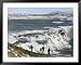 Gullfoss Waterfall in Winter, Golden Circle, Iceland, Polar Regions Scenic Framed Art Poster Print by Tony Waltham, 49x39
