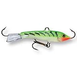 Rapala Jigging Rap Balanced Jigging Lures Size: 7; Color: Glow Green Tiger (GGT)