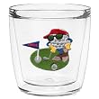 Dude 12 oz Double-Old-Fashioned Insulated Beverage Tumbler, Clear (Licensed Be the Ball design)