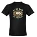 New Vintage 1990 Distressed Men's Fitted T-Shirt Vintage Men's Fitted T-Shirt dark by CafePress