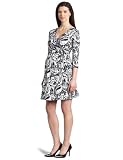 Three Seasons Maternity Women’s 3/4 Sleeve Print Wrap Dress