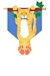 Gotcha Kitty Regular Size Applique Flag