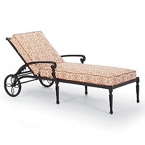Carlisle Outdoor Chaise - Canvas Gingko - Frontgate, Patio Furniture