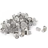 uxcell ガラスシェルフサポート　コーナーブレース　クリップ　サクション　100個入