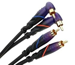 Monster DJ Cables 1 M. Pair Angled RCA to RCA (M DJ-RA-1M)