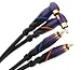 Monster DJ Cables 1 M. Pair Angled RCA to RCA (M DJ-RA-1M)