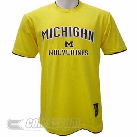 Men's Michigan Wolverines 'Icon Double Layer' S/S Tshirt