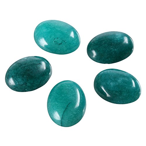 2pcs AAA Natural Aquamarine Oval Cabochon Flatback Semi-precious Gemstone Cabochons 16x12mm or 0.63