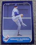 1986 Fleer Fernando Valenzuela # 145 MLB Baseball Card