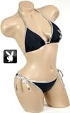Sexy Designer Brand Playboy Bunny Black 2 pc Swimsuit