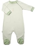 Kushies Packaged Layette Sleeper, 12 Months, Green Stripe