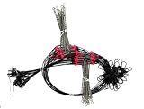 Heavy Duty 30'' Coated Wire Top & Bottom Rig 25 Pack