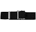 Prestige Medical Cotton Gait Belt with Metal Buckle, Black