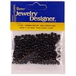 6/0 Glass "E" Beads, Black, 20 Gram Pkg