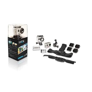  videocámaras hd GoPro HD HERO2 Outdoor Edition - VideocÃ¡mara deportiva con carcasa sumergible Full HD 1080p (11 Mp, 93.5 g) color plateado - kit con sujecciones para deportes de aventura [importado]