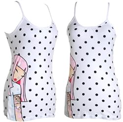 Tokidoki The Chica Polka Tank Top Tees (M)