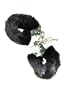 Black Fur Handcuffs
