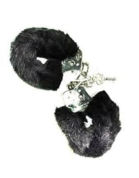Black Fur Handcuffs