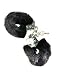 Black Fur Handcuffs