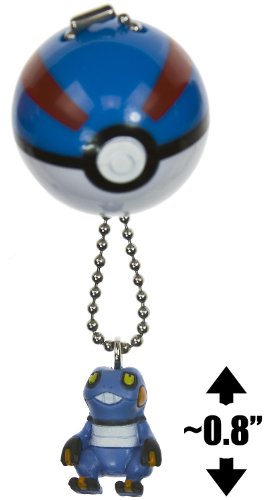Croagunk ~0.8" Mini-Figure Charm - Pokemon Movie PokeBall Charm Series : Phantom Ruler (Japanese Import)
