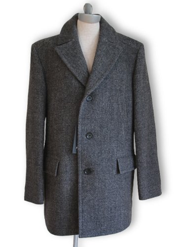 HUGO BOSS BLACK LABEL MANTEL COAT SCHURWOLLE 