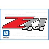 Chevy Silverado Z71 4x4 decals stickers - F (2007-2013) bed side 1500 2500 HD (set of 2)