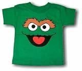 Oscar The Grouch BIG FACE Logo Kids tee Shirt