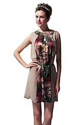 Floral Print Satin/Silk/Spandex Jumper 