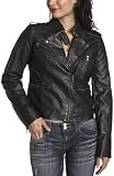 Levi's Women's Faux Leather Motorcycle Jacket,Black,Small