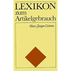 Lexikon zum Artikelgebrauch