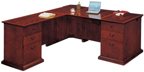 Office Furniture DMI - Left Executive L-Shaped Desk - Executive Office Furniture / Home Office Furniture - 7302-48