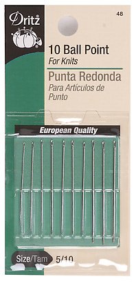 Dritz(R) Ball Point Hand Needles-Size 5/10 10/Pkg