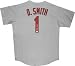 Ozzie Smith St. Louis Cardinals Autographed Grey Throwback Cooperstown Collection Jersey