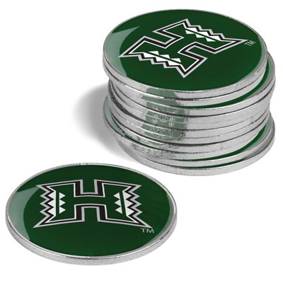 Hawaii Warriors Golf Ball Markers