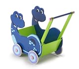 Chic 2000 423 50 - Holz Puppenwagen Saurier, blau