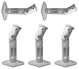 5 White Universal Satellite Speaker Mounts / Brackets for Walls and Ceilings