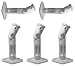 5 White Universal Satellite Speaker Mounts / Brackets for Walls and Ceilings