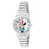 Disney Minnie Mouse Expansion Bracelet Silver Dial Women's watch #MCK626