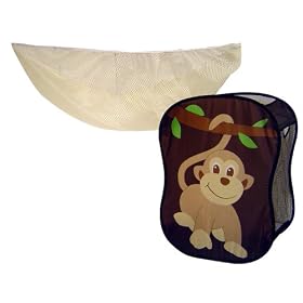 Starting Small Monkey 2-Piece Organizer Set - Brown/Tan