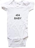 404 BABY - ATLANTA BABY - City Series - White Onesie / Baby T-shirt - size Medium (12-18M)
