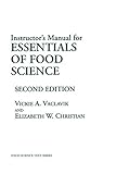 Instructor's manual for Essentials of food science