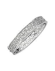 14K White Gold Diamond Bangle Bracelet - 0.50 Ct. -- LIFETIME WARRANTY