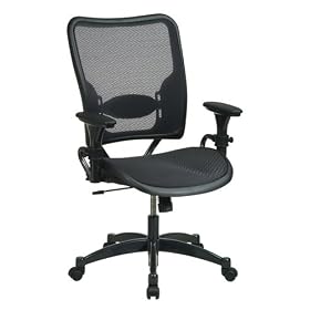 Deluxe Air Grid Back And Air Grid Seat Managers Chair With Adjustable Padded Arms and... by Office Star